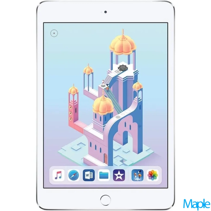 Apple iPad Mini 7.9-inch 4th Gen A1550 White/Silver - Cellular - Image 2