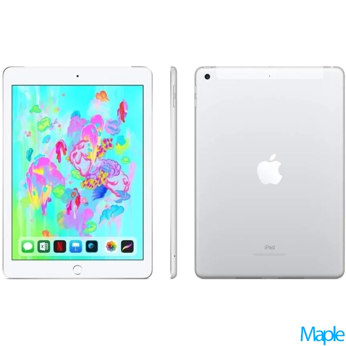 Apple iPad 9.7-inch 6th Gen A1954 White/Silver - Cellular - Image 2