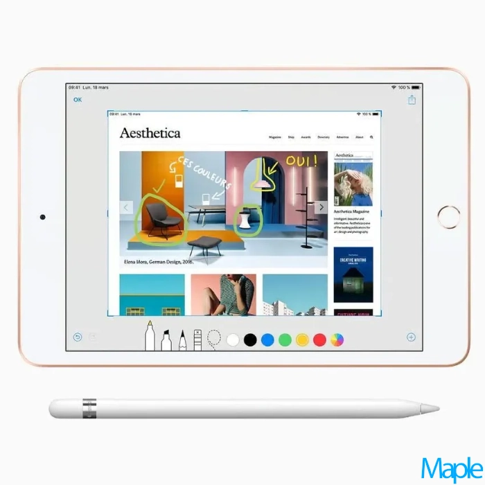 Apple iPad Mini 7.9-inch 5th Gen A2133 White/Gold - WIFI - Image 4