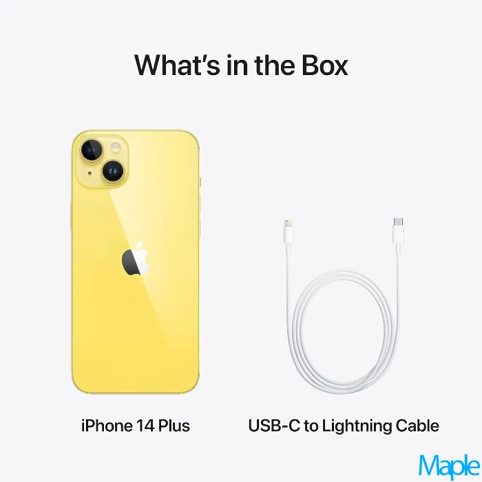 Apple iPhone 14 Plus 6.7-inch Yellow - Unlocked - Image 2