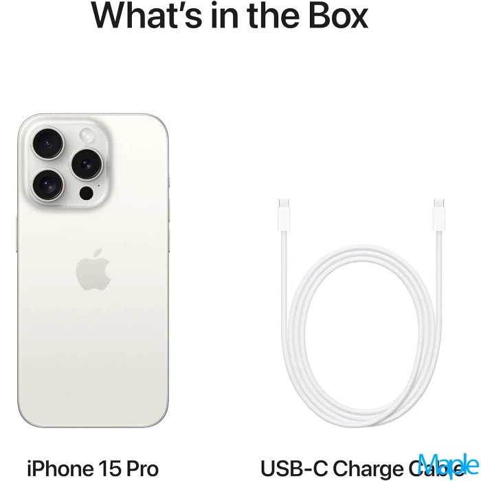 Apple iPhone 15 Pro 6.1-inch White Titanium - Unlocked - Image 3