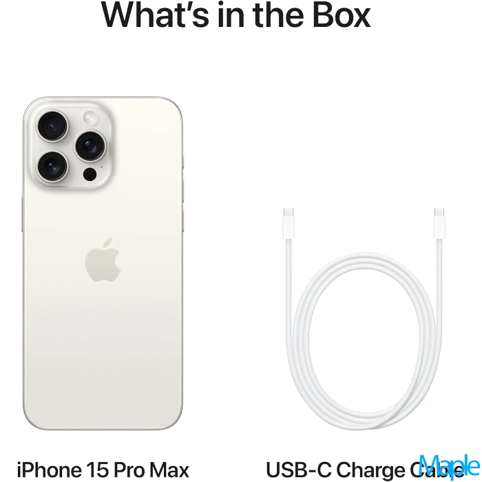 Apple iPhone 15 Pro Max 6.7-inch White Titanium - Unlocked - Image 3