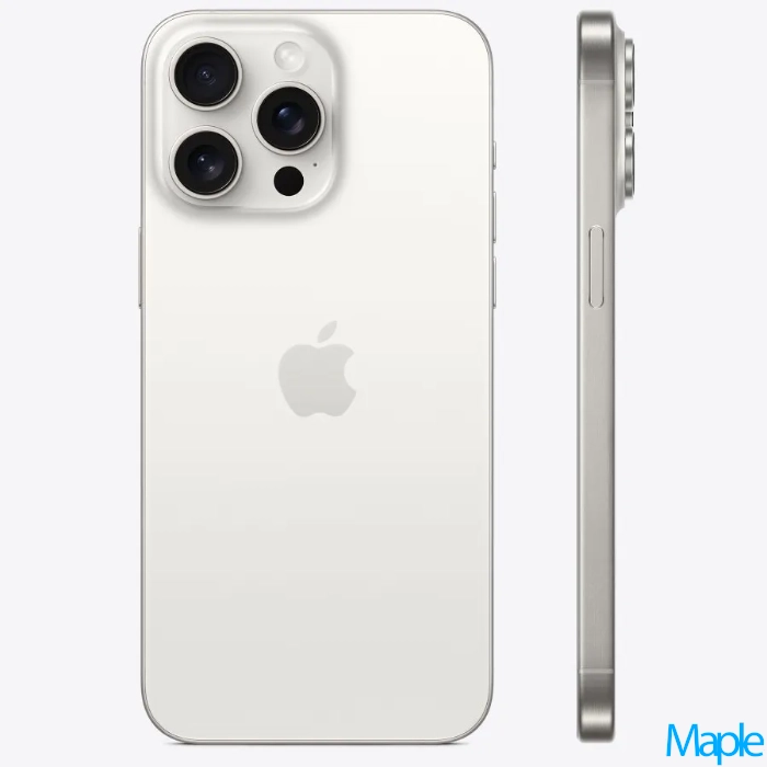 Apple iPhone 15 Pro Max 6.7-inch White Titanium - Unlocked - Image 4
