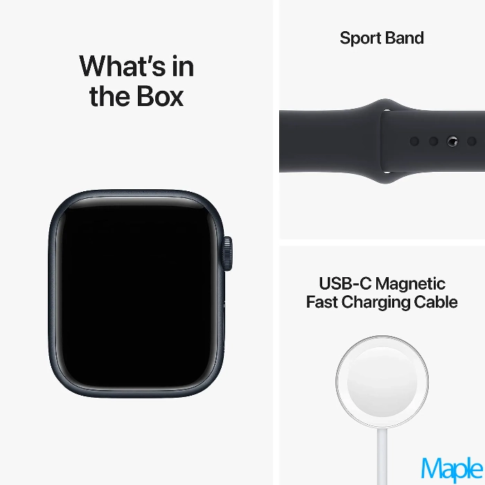 Apple Watch Series 8 45mm Aluminium Black A2771 32GB GPS - Image 2